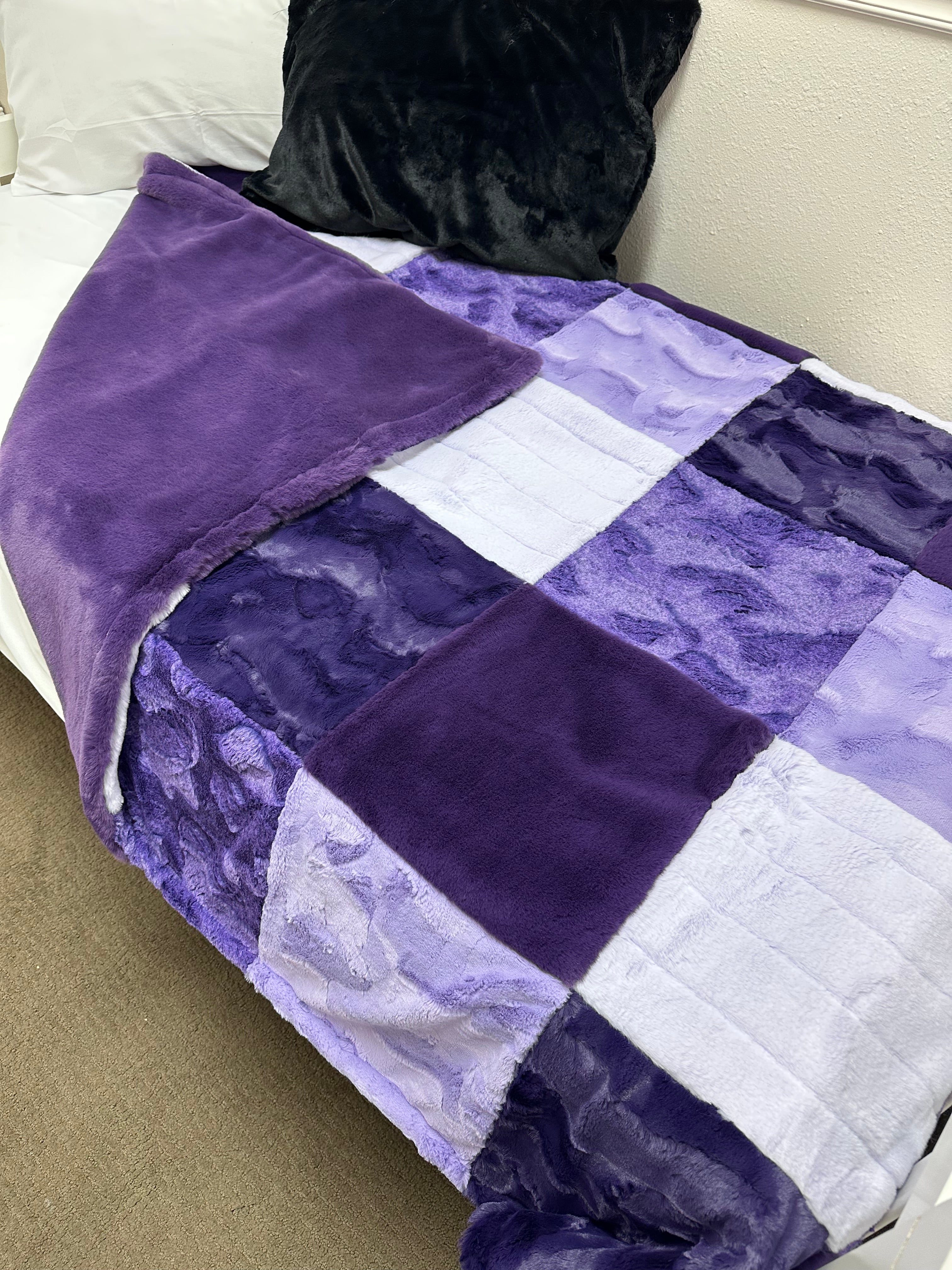 Purple Minky Mama