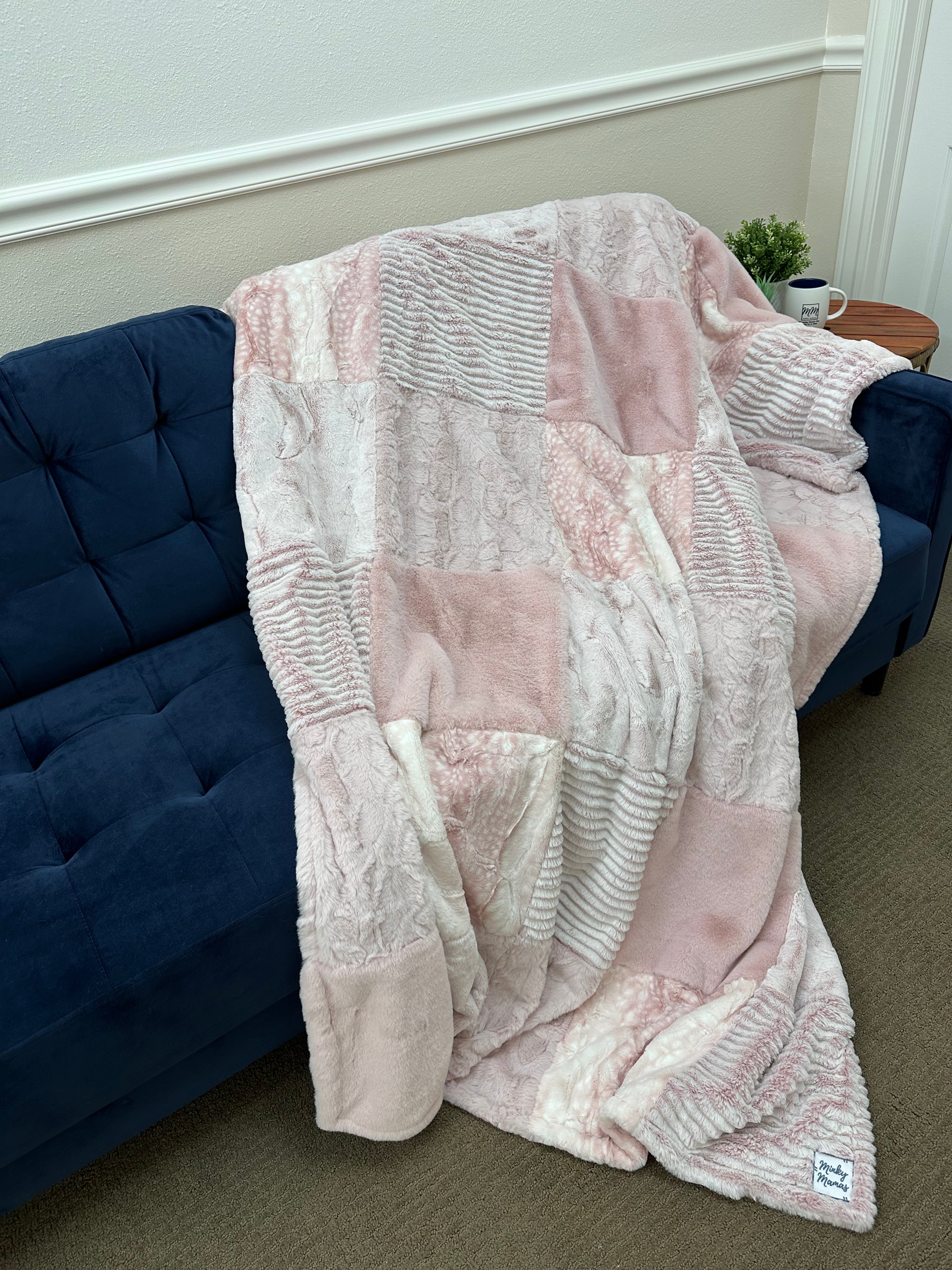Pink fawn Minky Mama