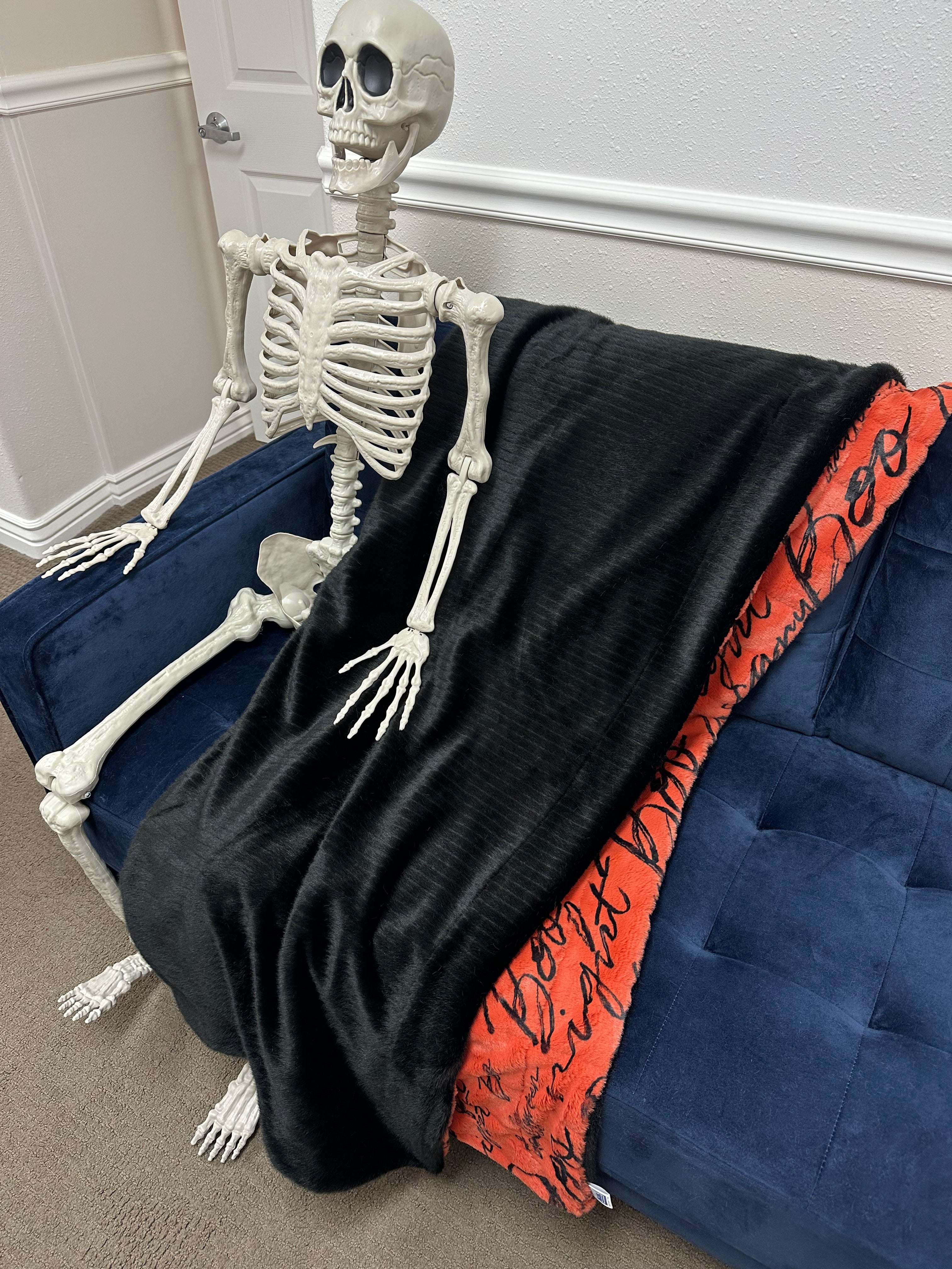 Halloween Scribble Throw