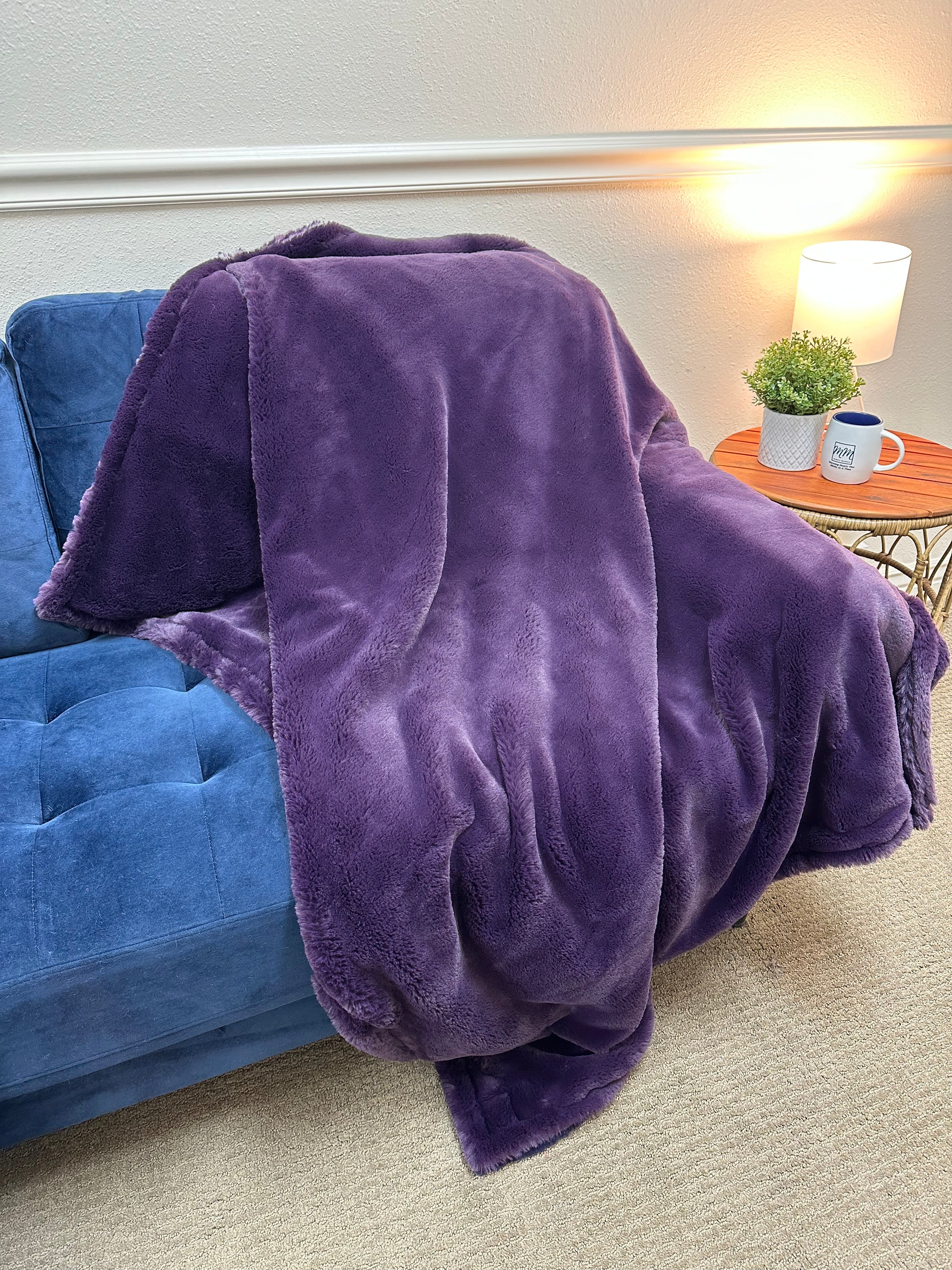 Ombré Purple Throw