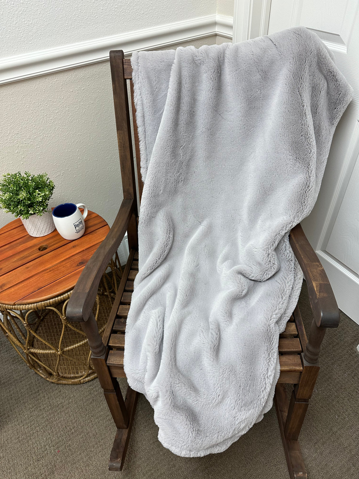 Gray Neutral Throw