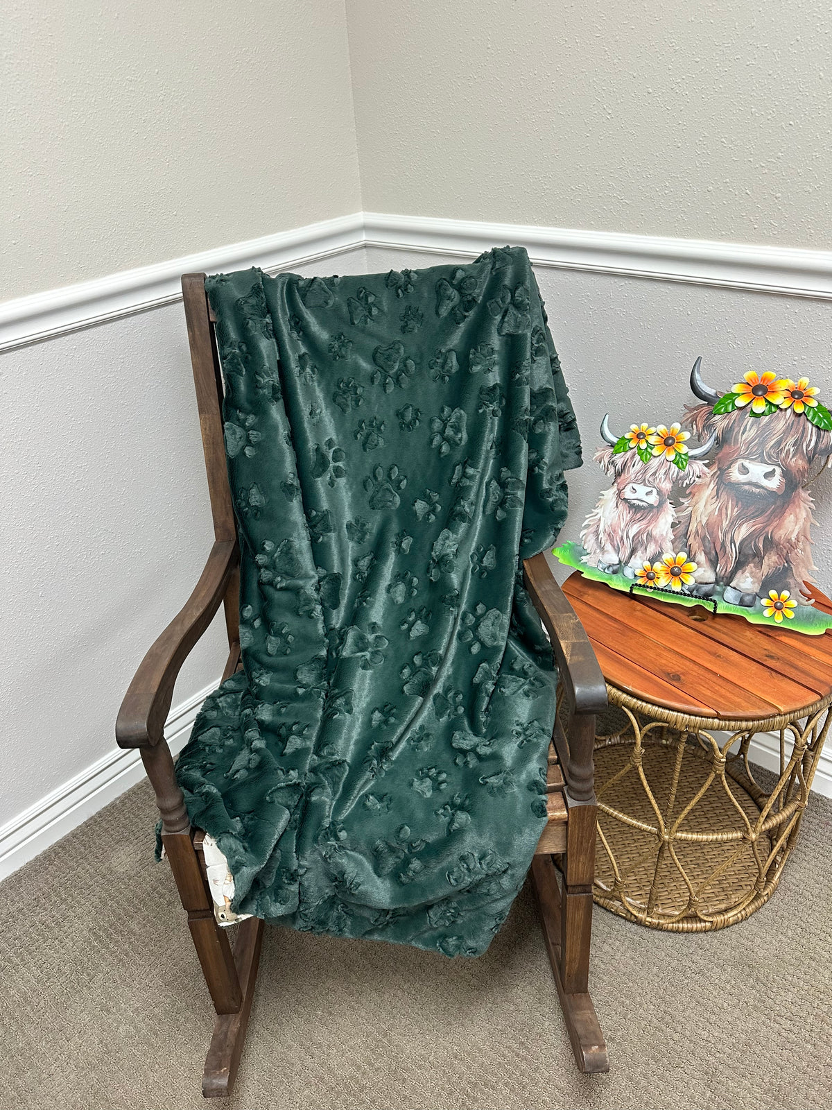 Camping Bear Throw