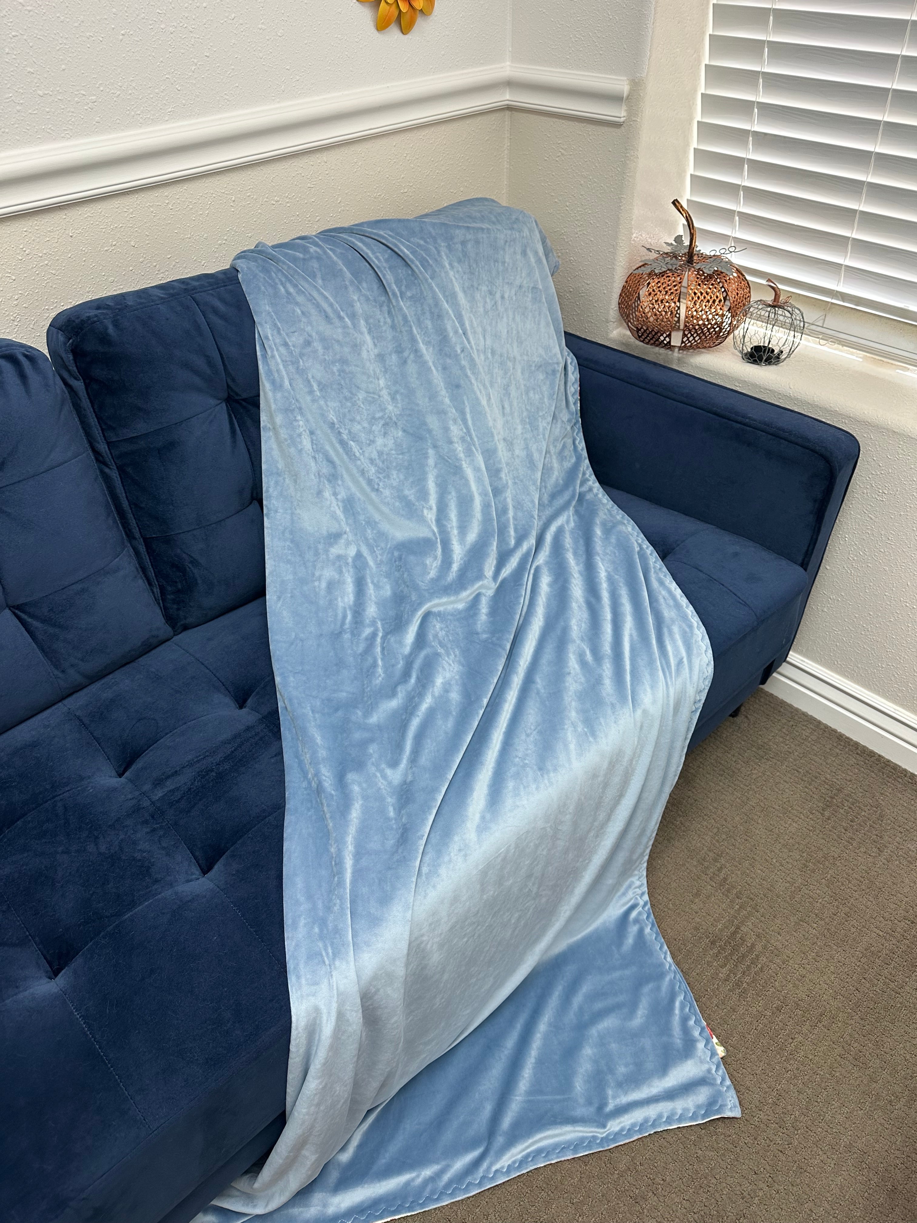 60”x72” Pumpkin Denim Marshmallow
