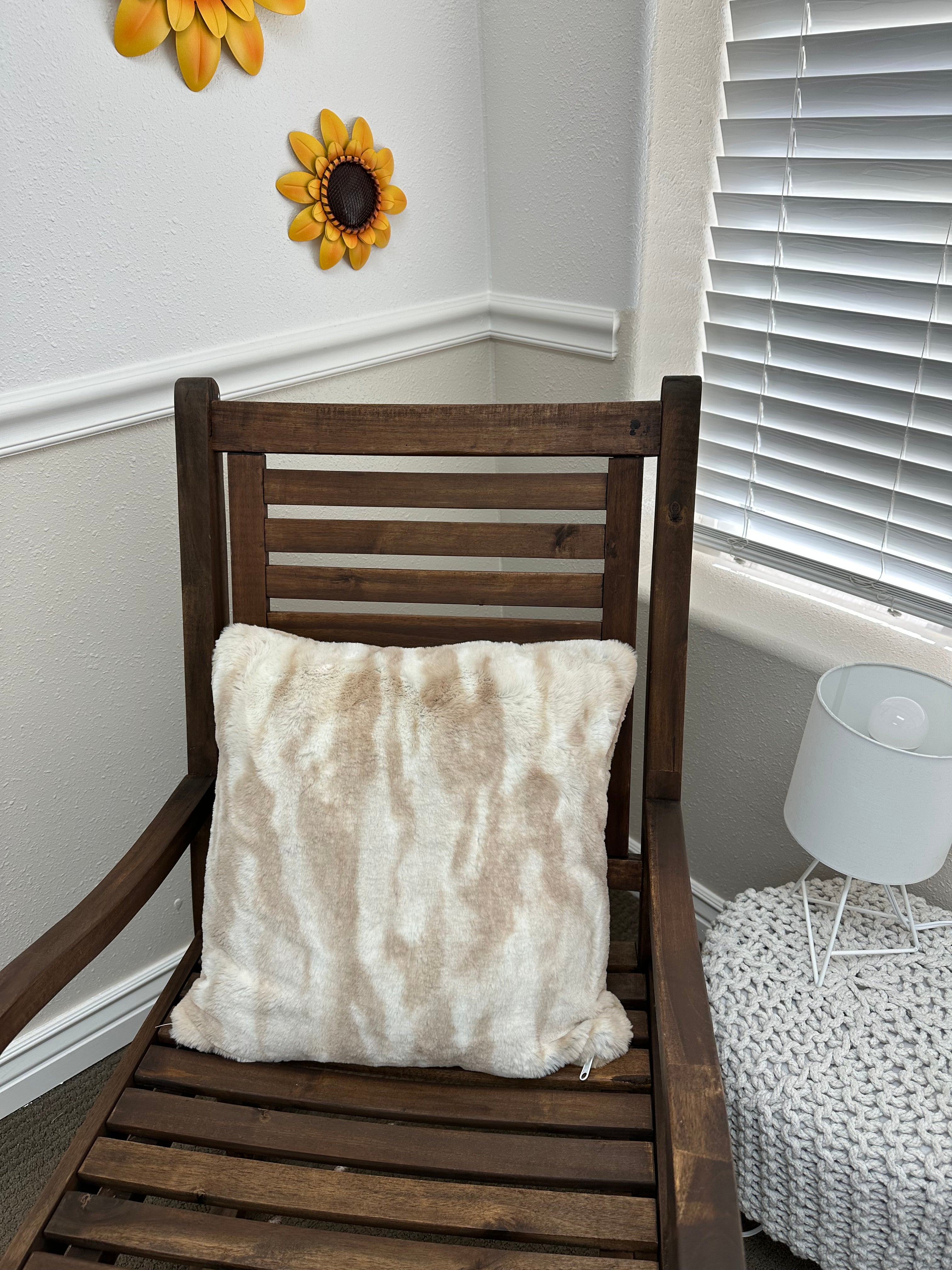 Wild Bunny Throw Pillow Cover