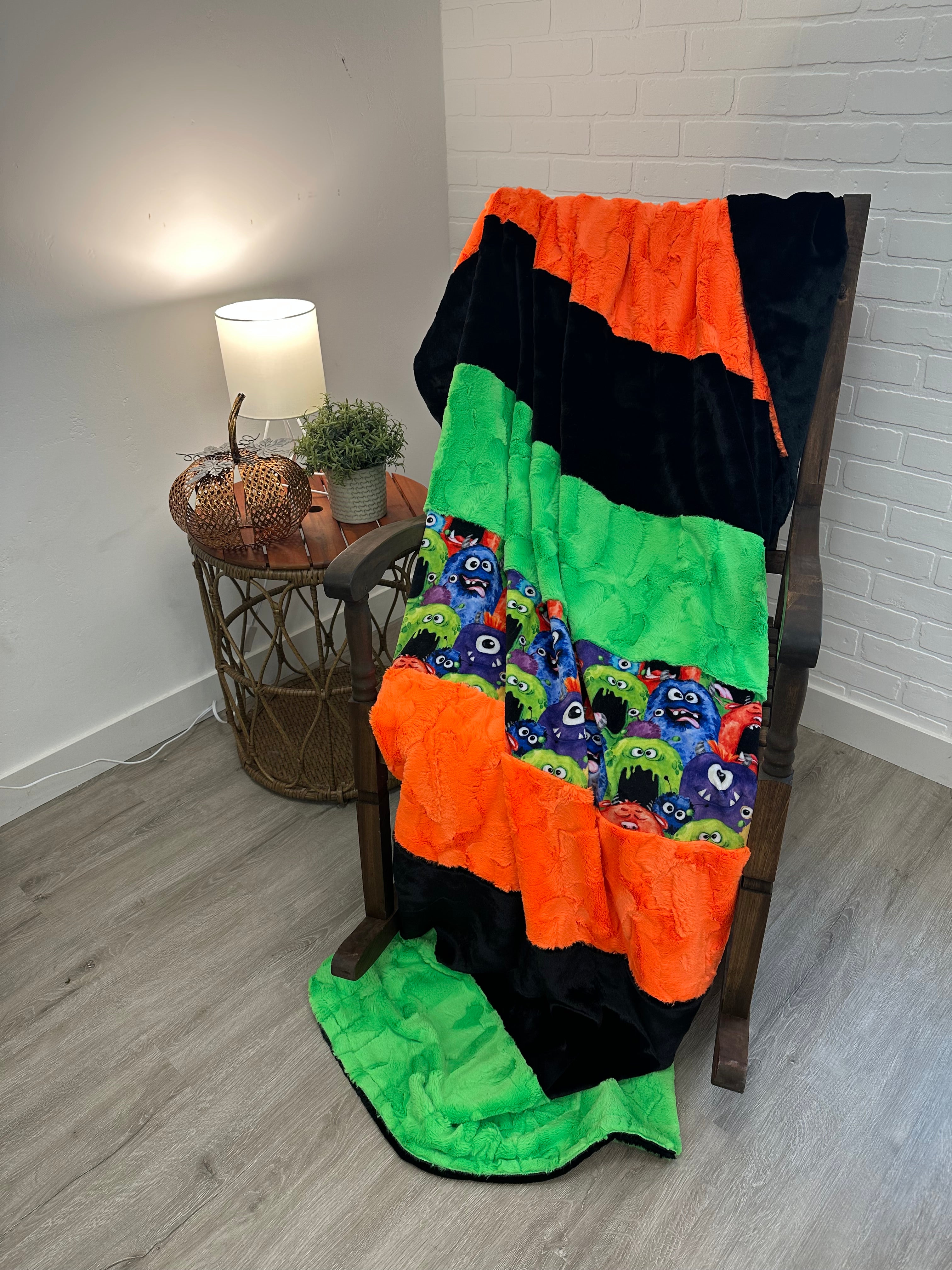 Monster Strip Minky Mama