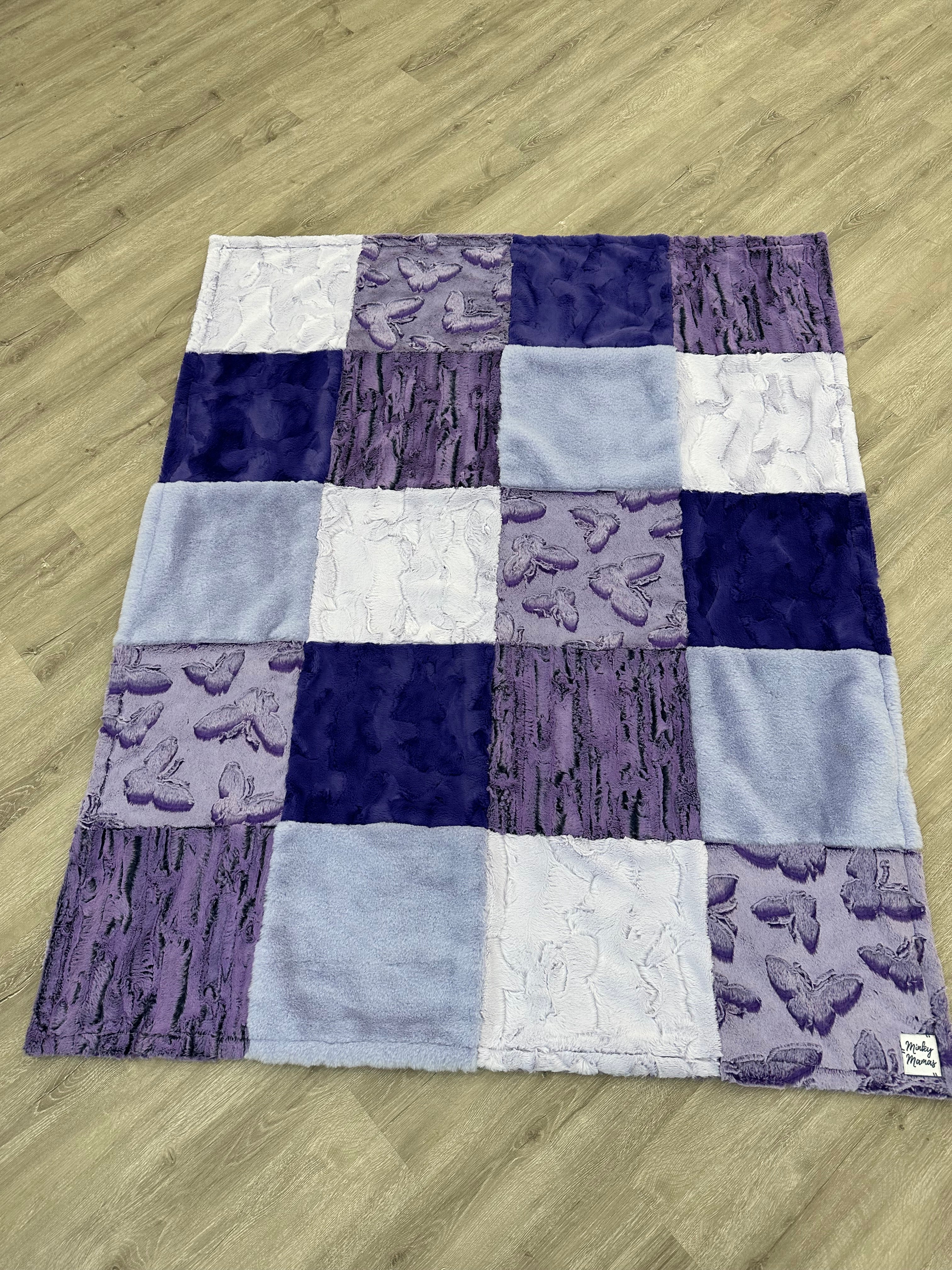 Purple Butterfly Throw