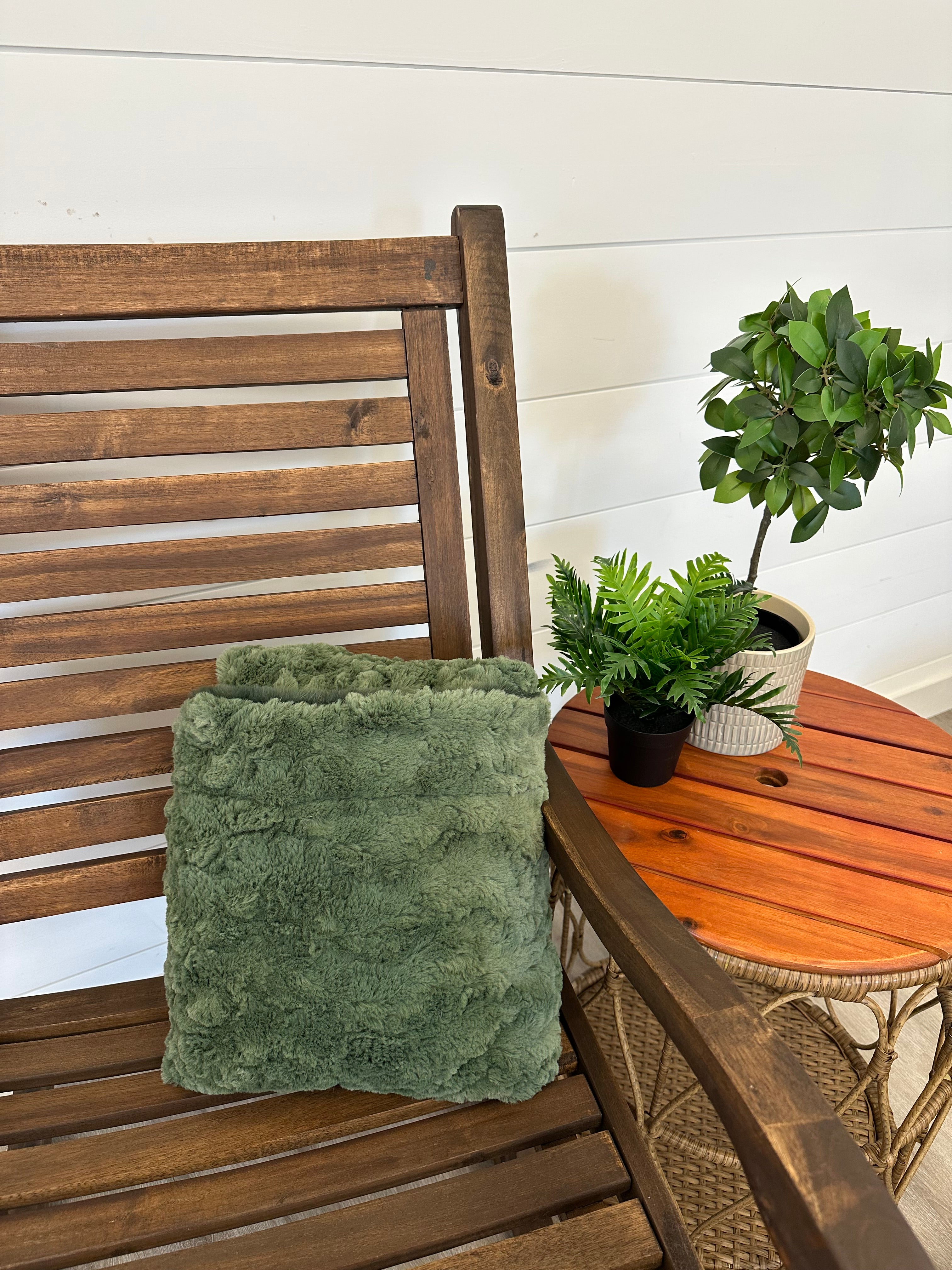 Green Travel blanket