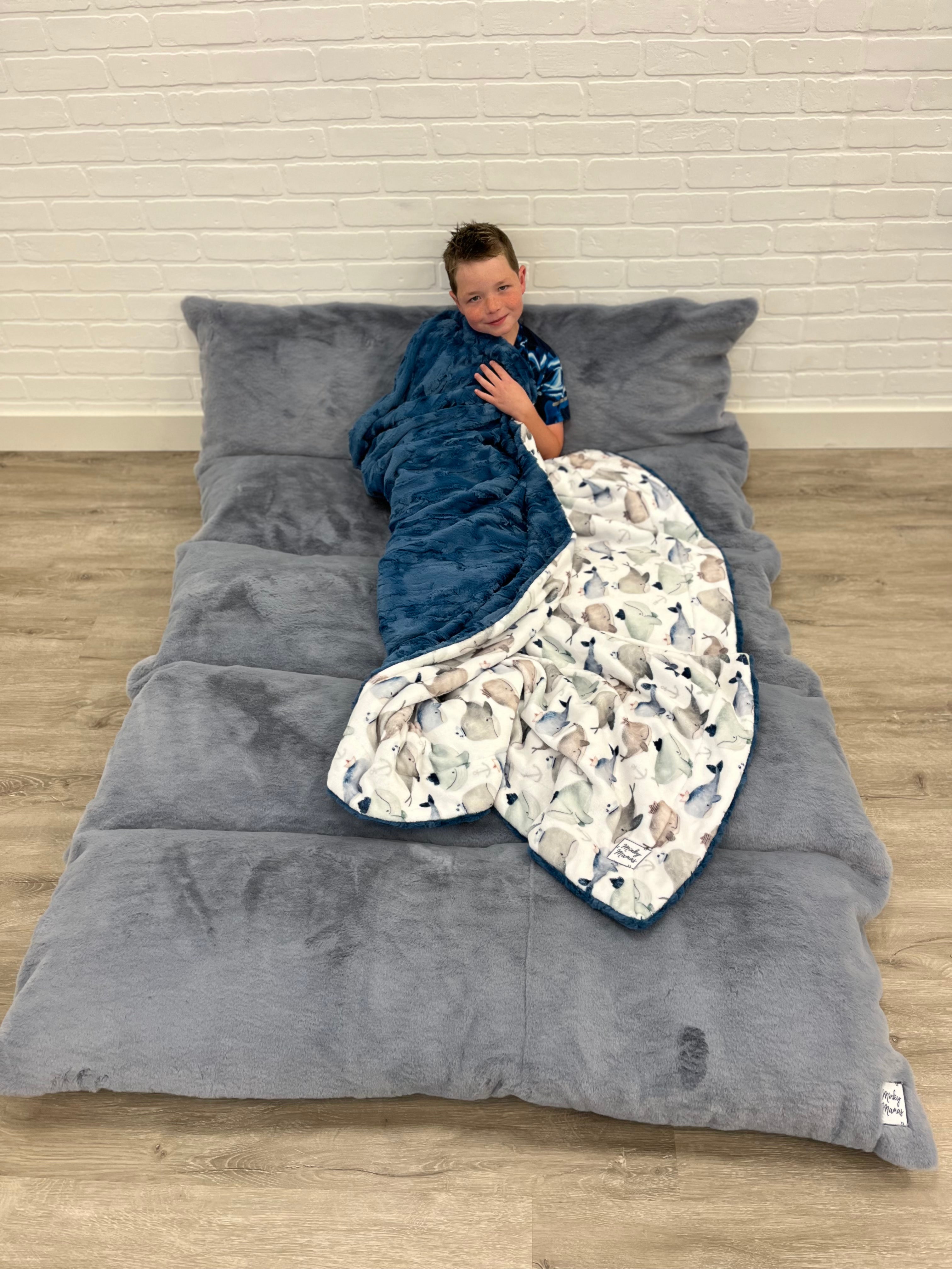 Grey Pillow Bed