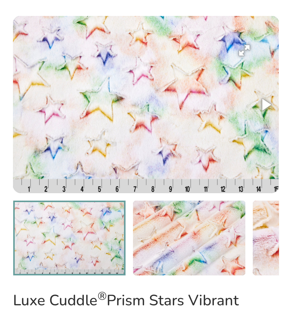 Vibrant Prism Stars/Meringue Snow Bunny Simple Minky Mama