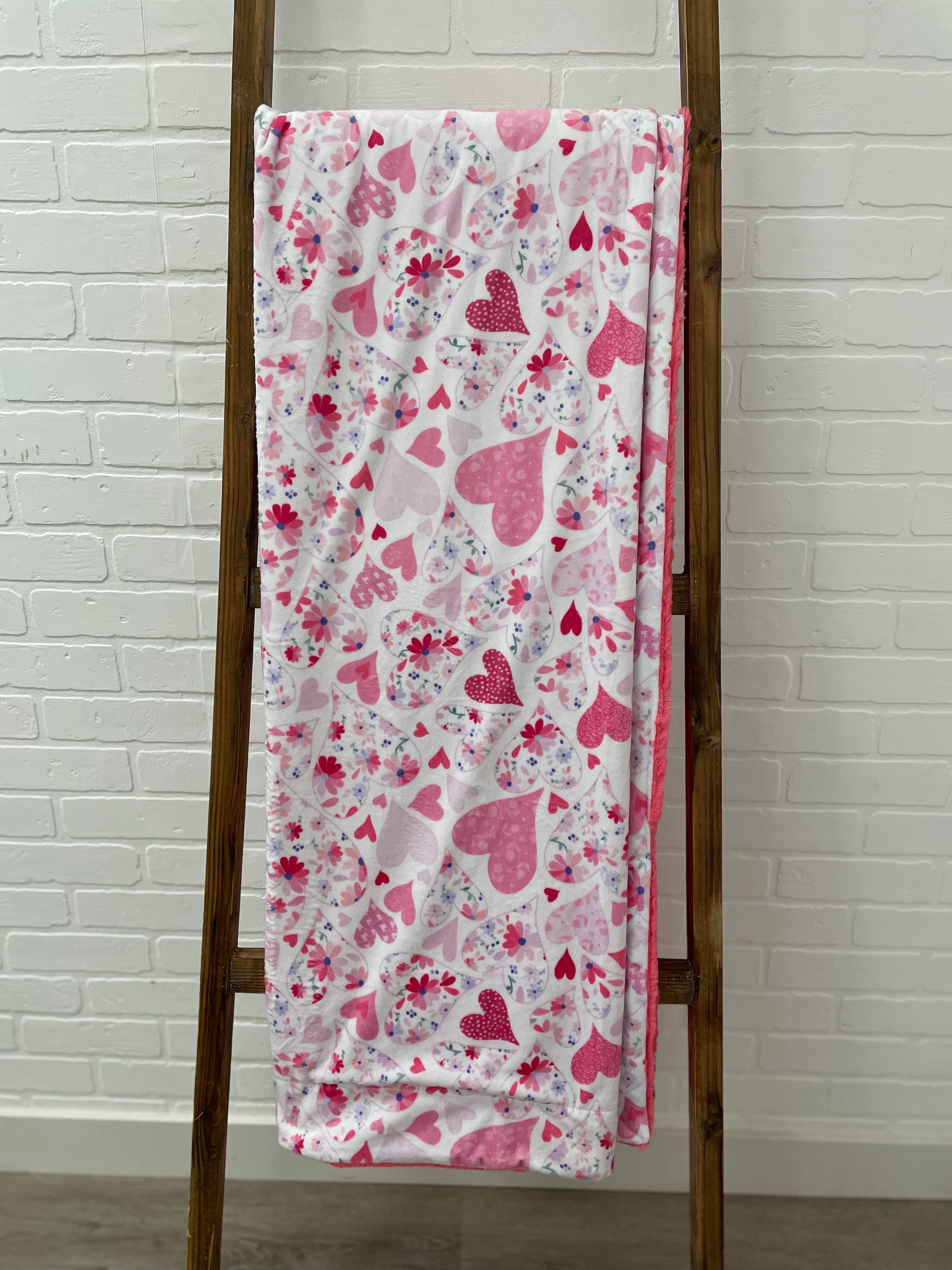 Valentines Print/Velvet Punch Simple Minky Mama