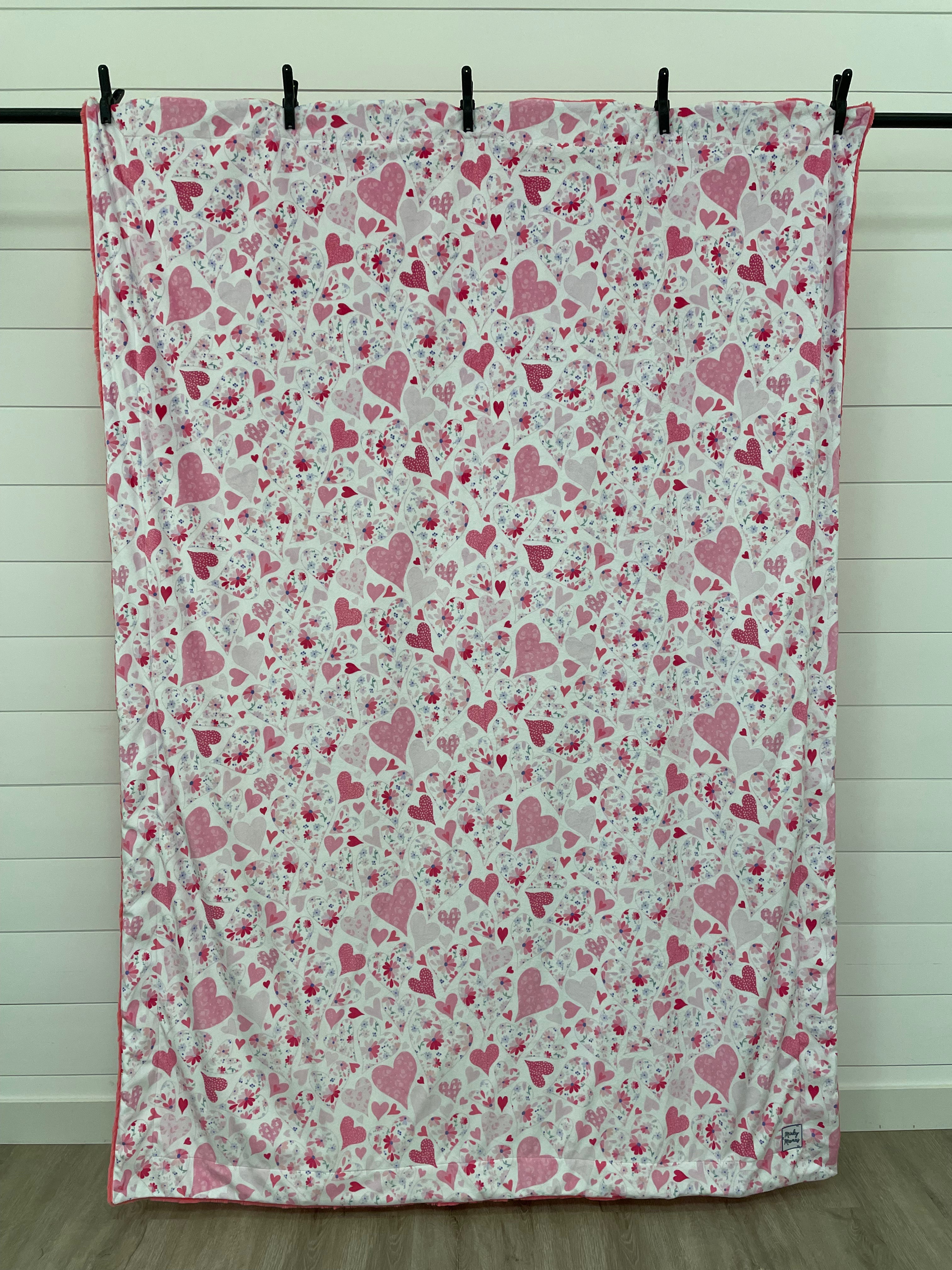 Valentines Print/Velvet Punch Simple Minky Mama