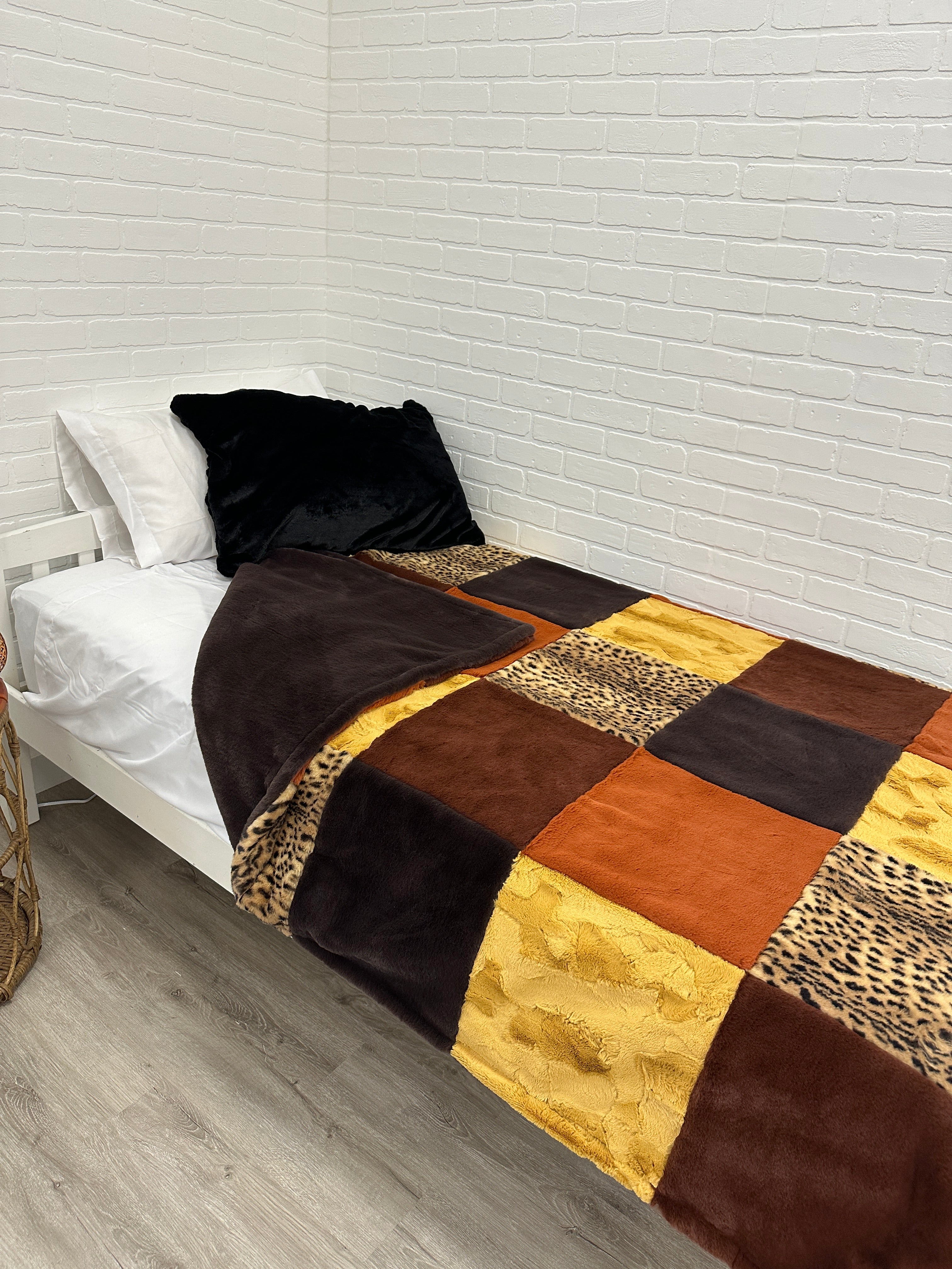 Animal Print Fall Minky Mama