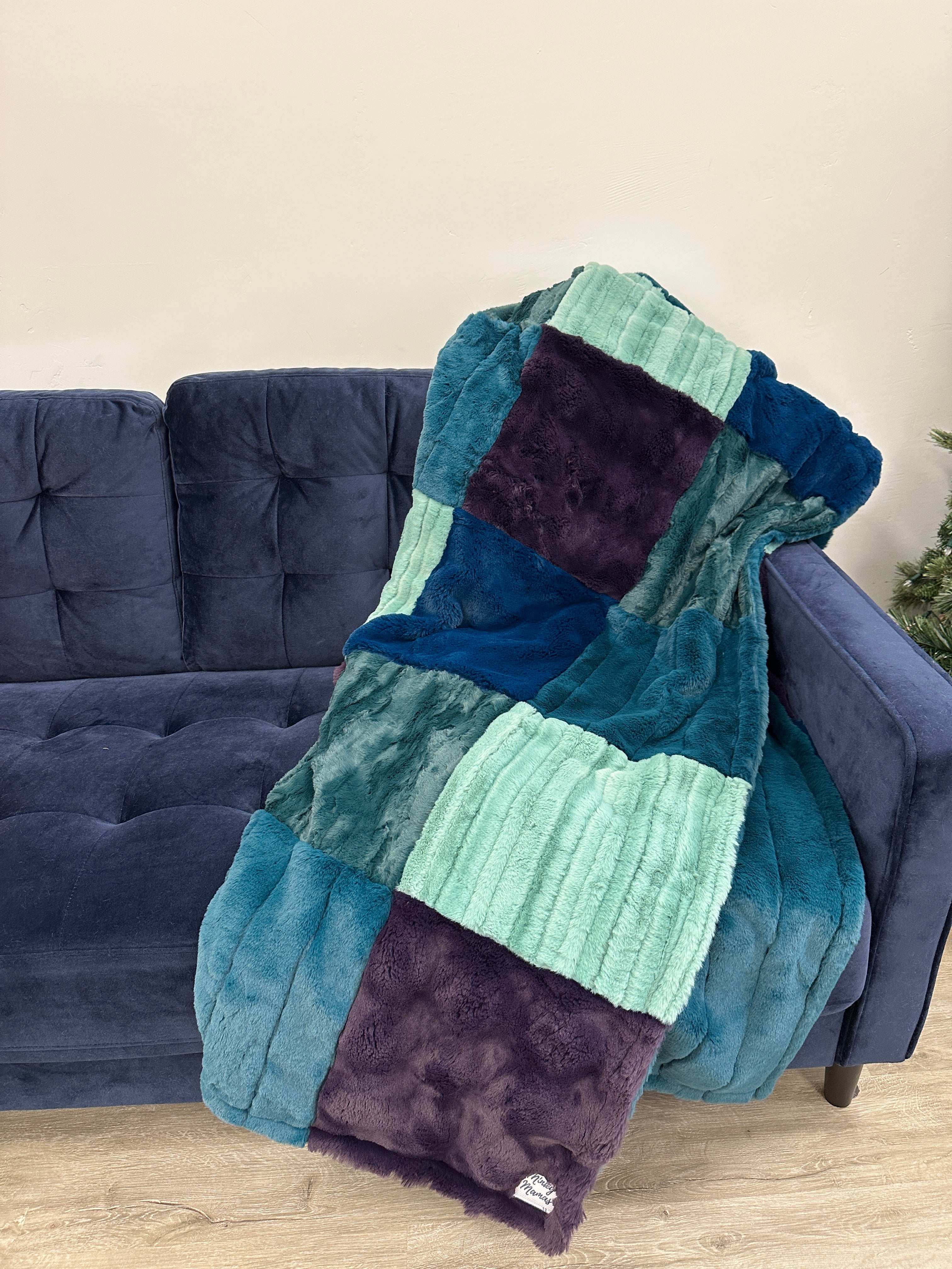 Jewel Tone Patchwork Minky Mama