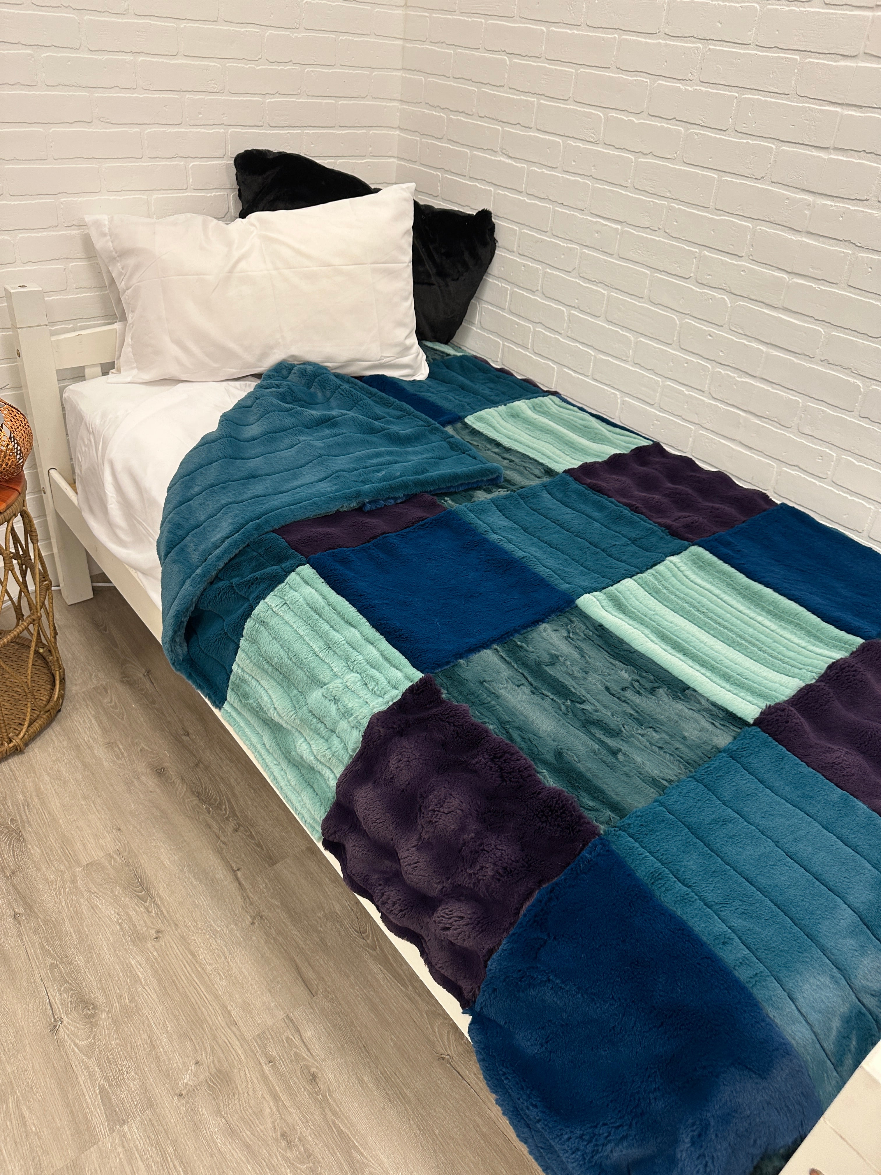 Jewel Tone Patchwork Minky Mama