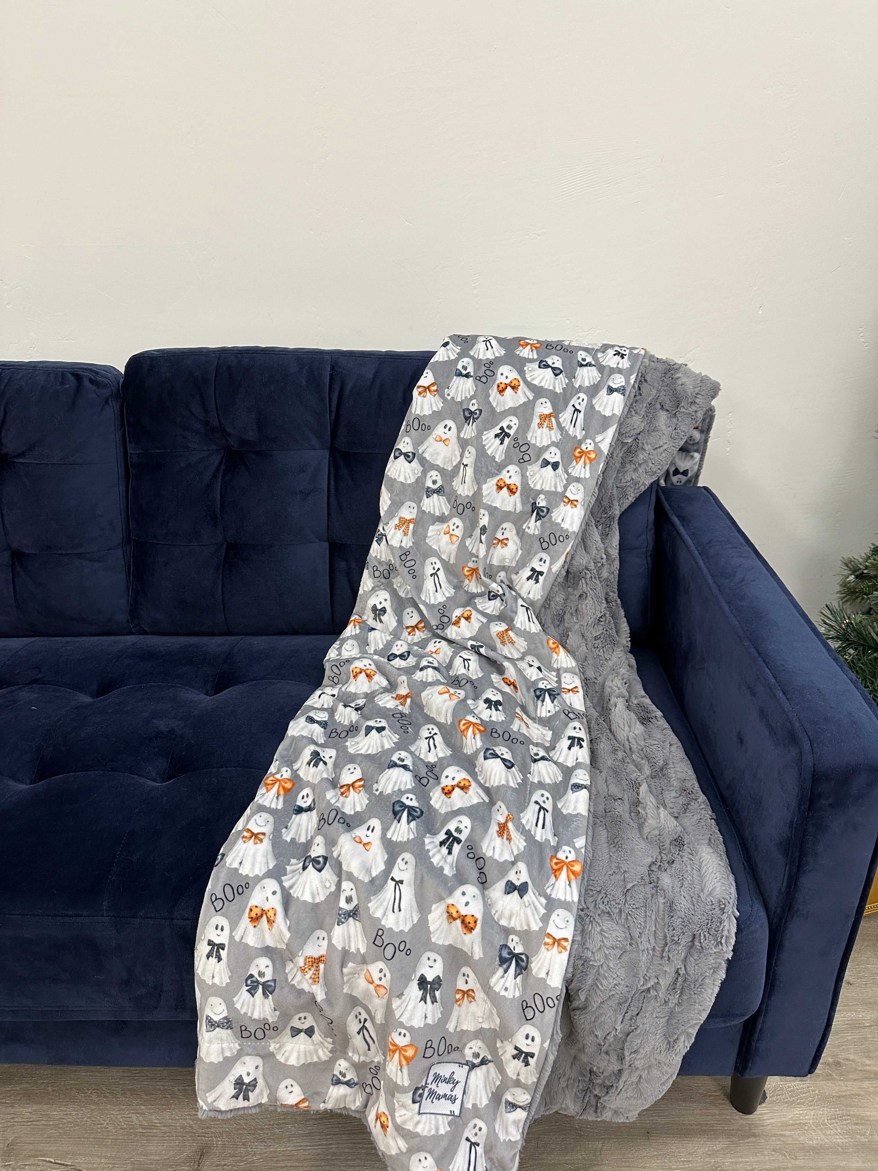 Boo Ties Simple Minky Mama