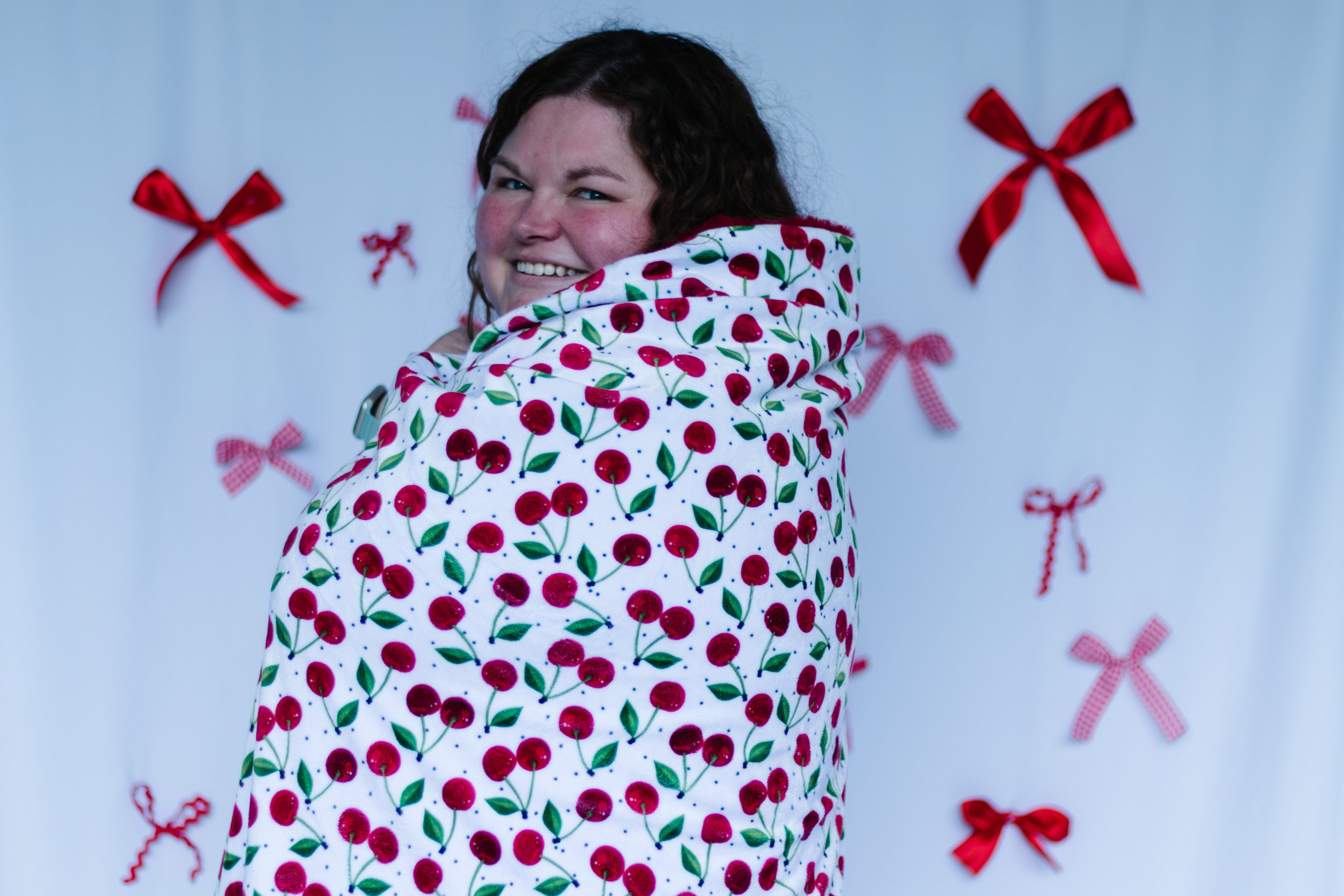 Cherry Simple Minky Blanket