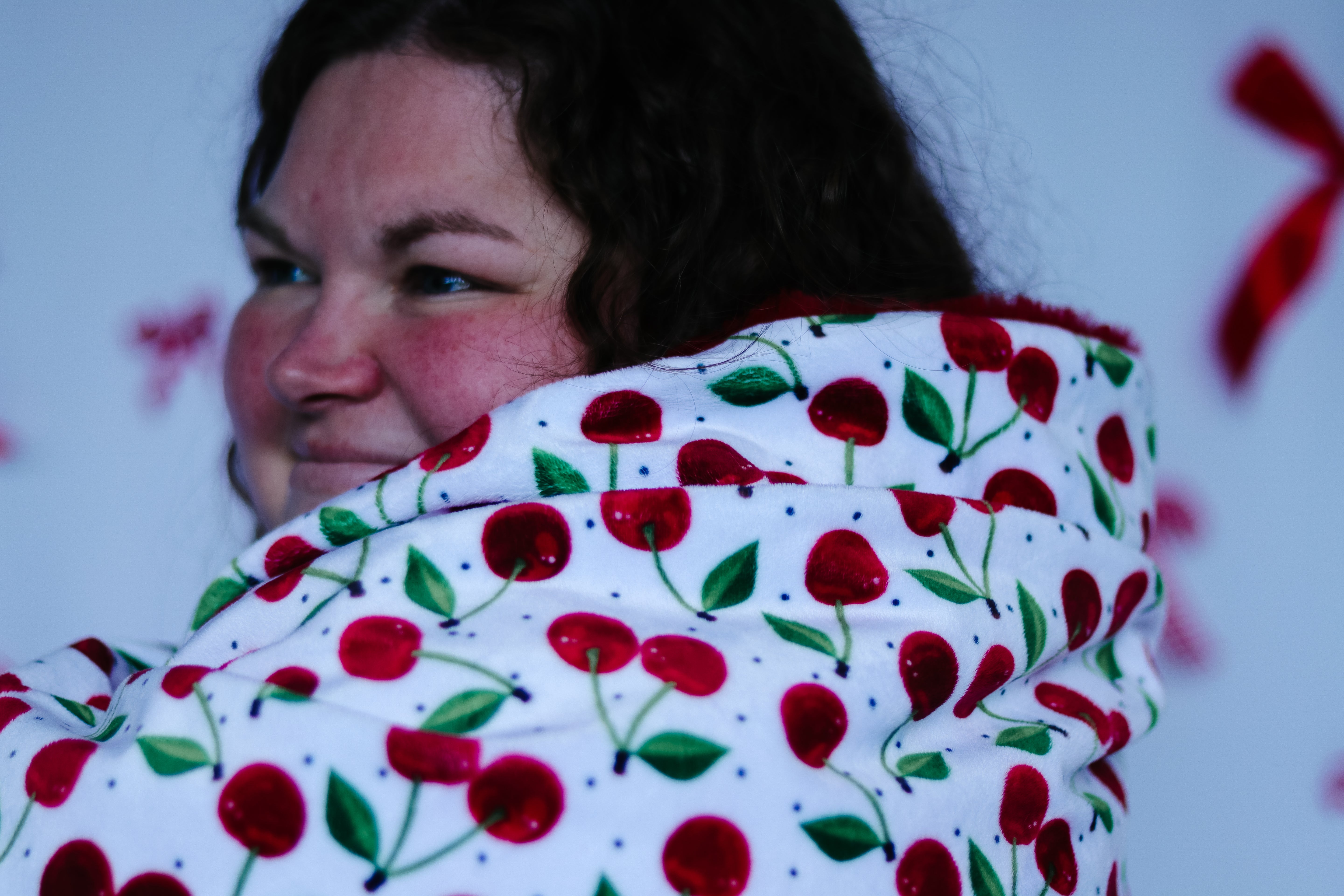Cherry Simple Minky Blanket