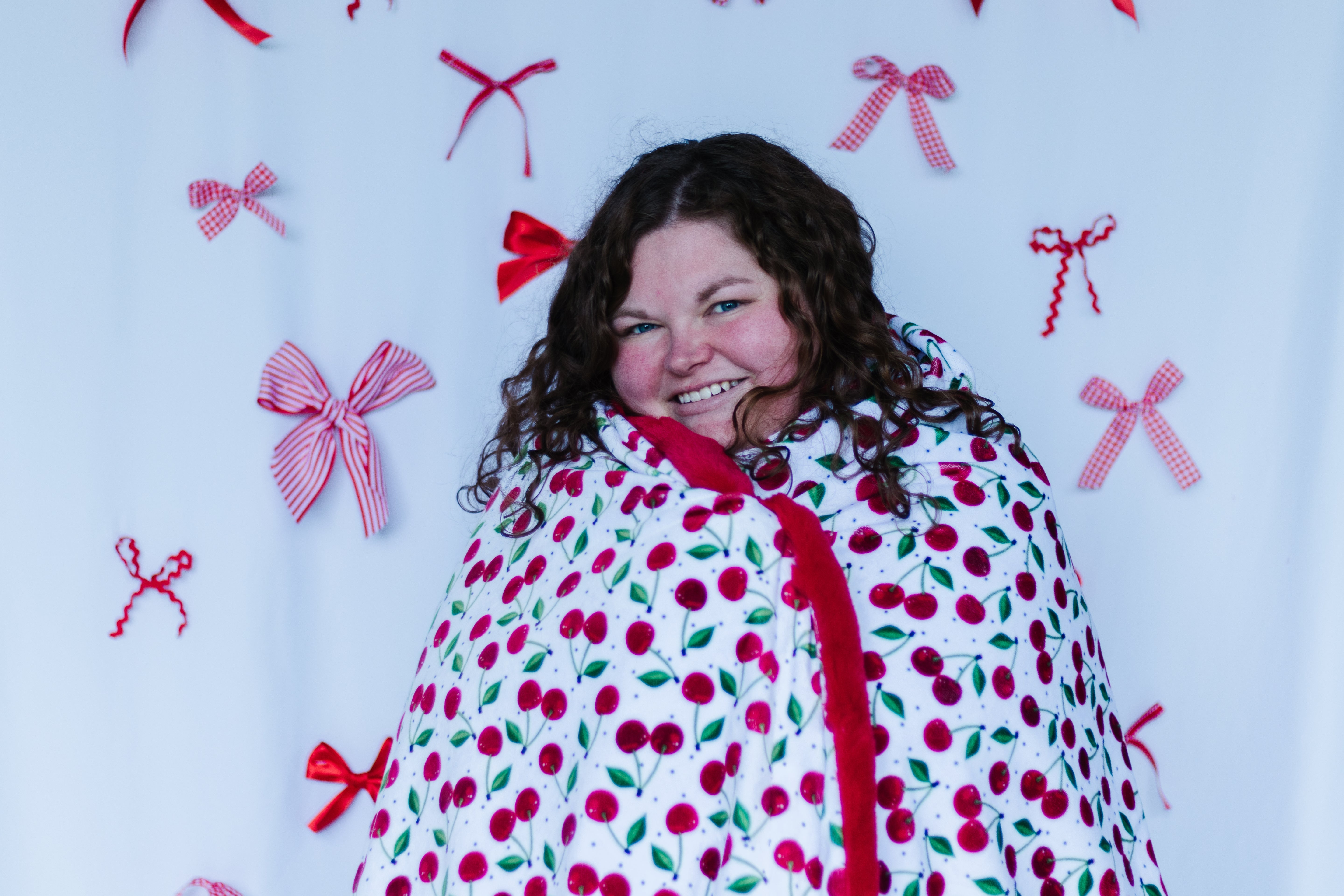 Cherry Simple Minky Blanket