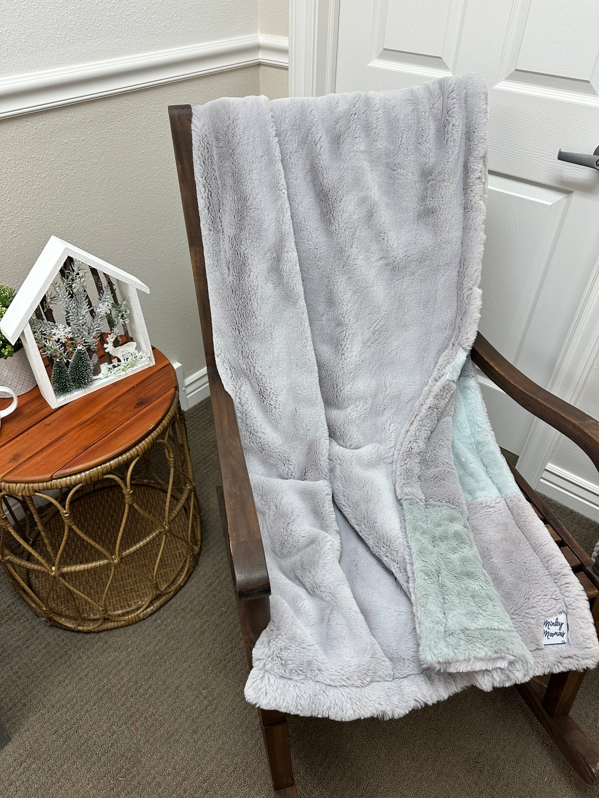 Misfit Silver Bunny Throw