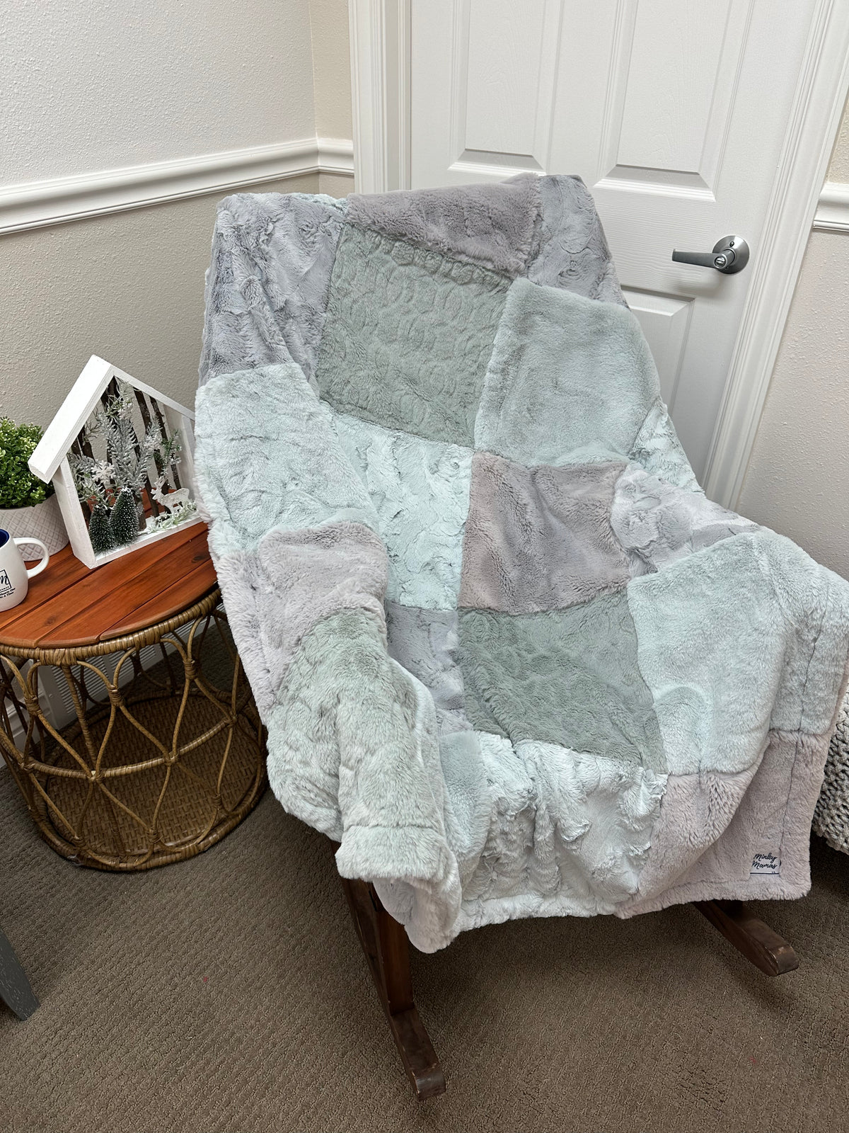Misfit Silver Bunny Throw