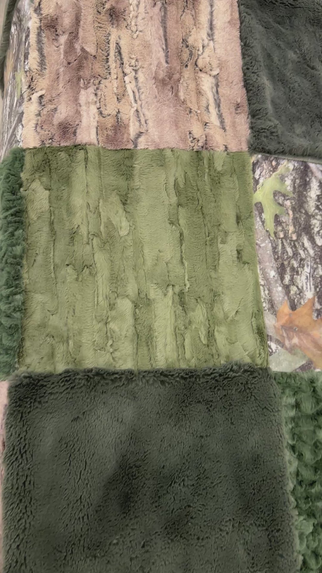 Real Tree Camo Patchwork Minky Mama