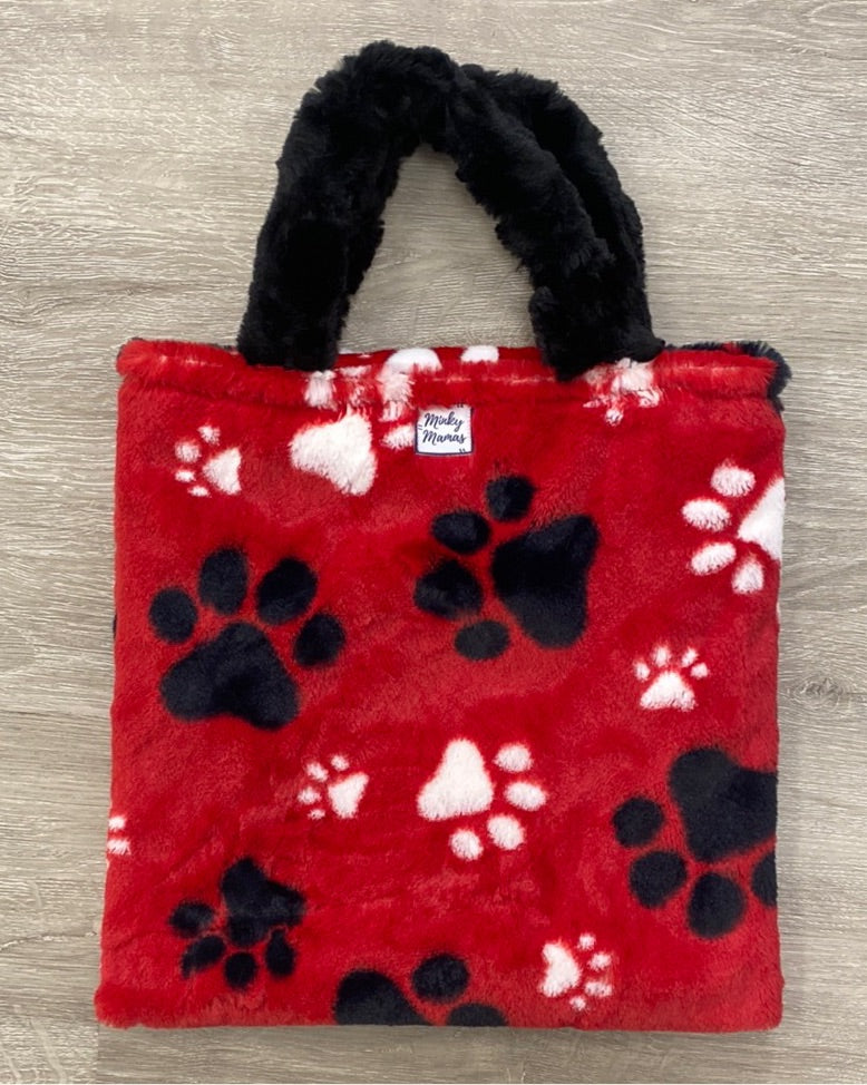Red and Black Pawsome Small Bag